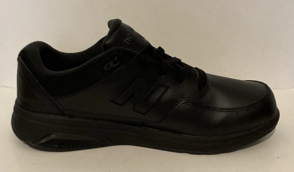 New Balance 813 Zapatos para Caminar Para Hombres Talla 9.5 6E Cuero Negro ROLLBAR MW813BK Foto 3 de 4