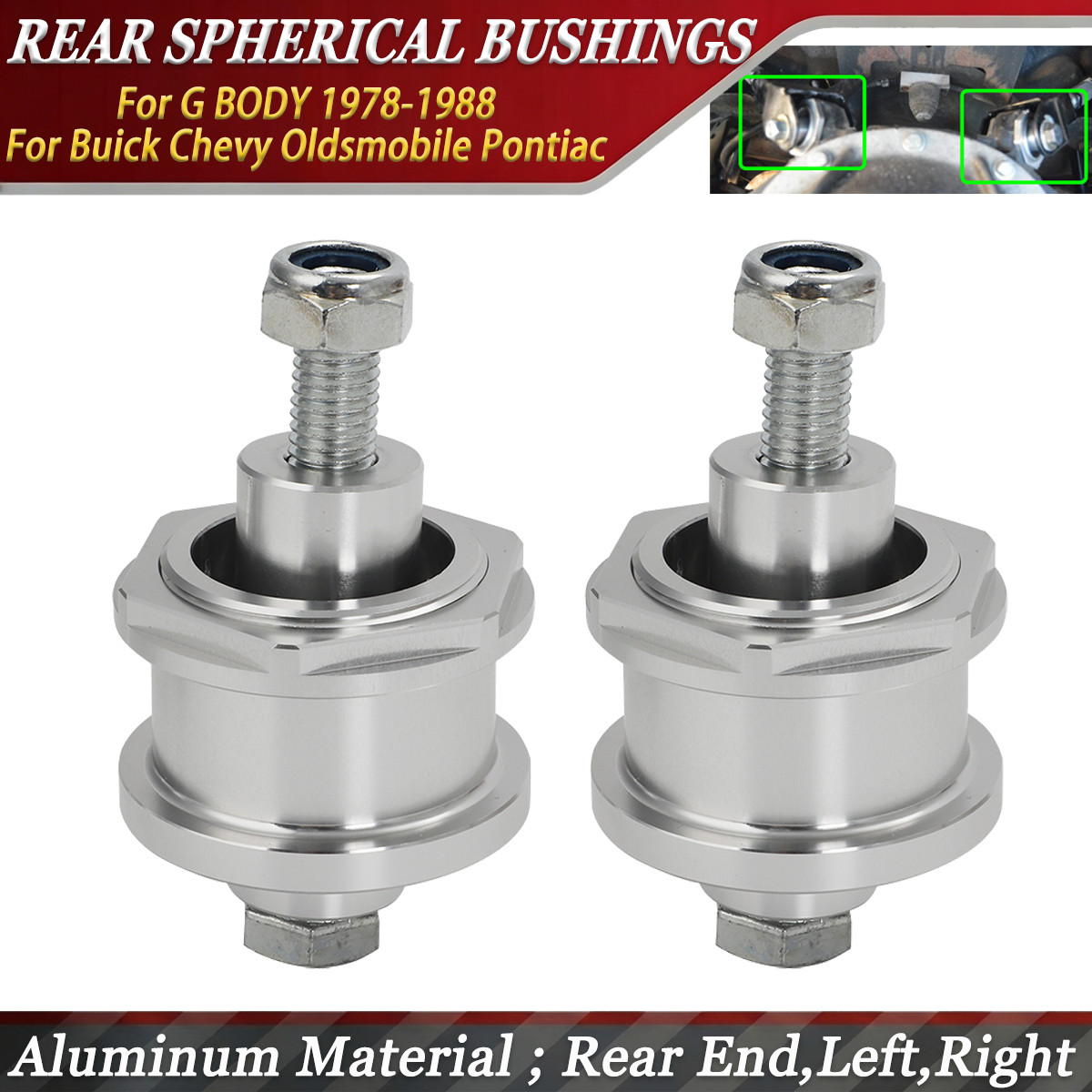 FOR GM G-BODY REAR END SPHERICAL HOUSING BUSHING 1978 79-81 82 83