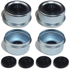4PCS 2.44" Trailer Hub Dust Caps - Axle Wheel Bearing Dust Cap Cup
