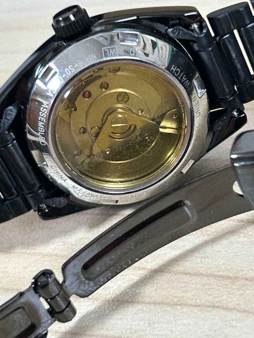 Orient Automatic Skeleton Ladies Watch Black Stai… - image 7