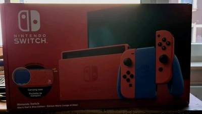 Nintendo Switch Red & Blue Mario Edition   NEU OVP inkl. Tasche  Limited Edition