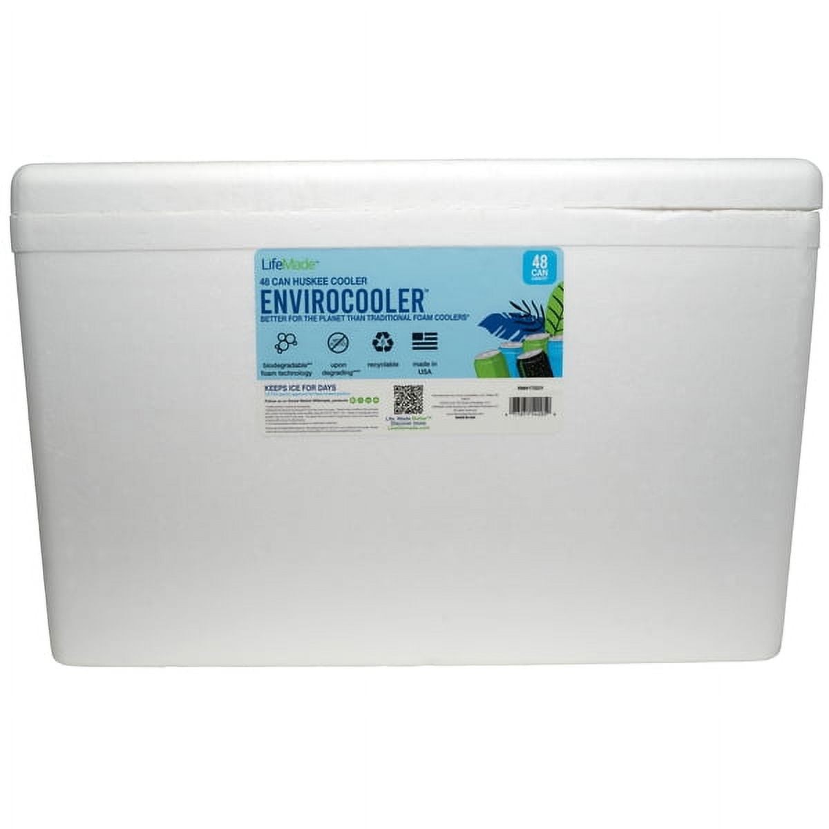 45 Quart Foam Cooler 48 Can Capacity White