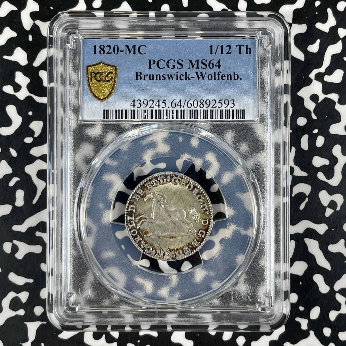 1820-MC Germany Brunswick-Wolfenbutel 1/12 Thaler PCGS MS64 Lot