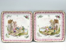 Pair of Veuve Perrin Marseille faience dishes, 18th century