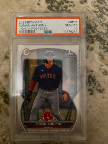ROMAN ANTHONY 2023 Bowman 1st Paper Prospects BP71 Rookie RC PSA 10 GEM MINT