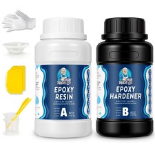 16oz Epoxy Resin Kit   1:1 Ratio, Self-Leveling, Crystal Clear Resin with