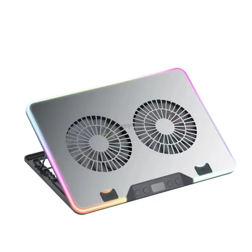 F36 Gaming Laptop Cooling Pad with RGB Lights LCD Display 7 Adjustable8303