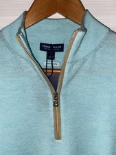Peter Millar Crown Crafted  Excursionist Flex 1/4 Zip Sweater Small MSRP 350$