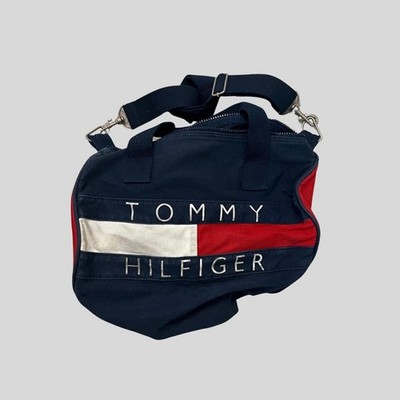 Vintage Tommy Hilfiger Box Logo Sports Bag Shoulder Bag