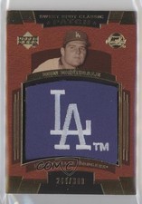 2004 Upper Deck Sweet Spot Classic Team Logo 244/300 Don Drysdale Patch HOF 7v7