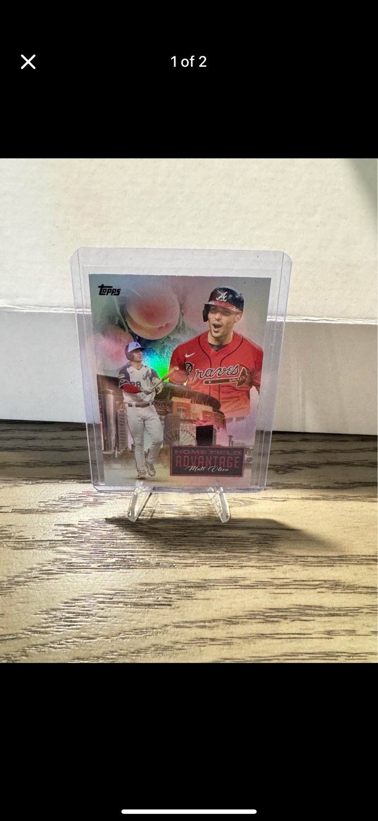 2024 Topps Update HOME FIELD ADVANTAGE Matt Olson SP Case Hit Atlanta Braves