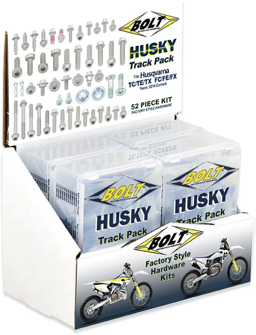 Bolt MC Hardware Euro Style Track Pack - 6 Pack Display Motorcycle Dirt Bike - Image 4 of 4
