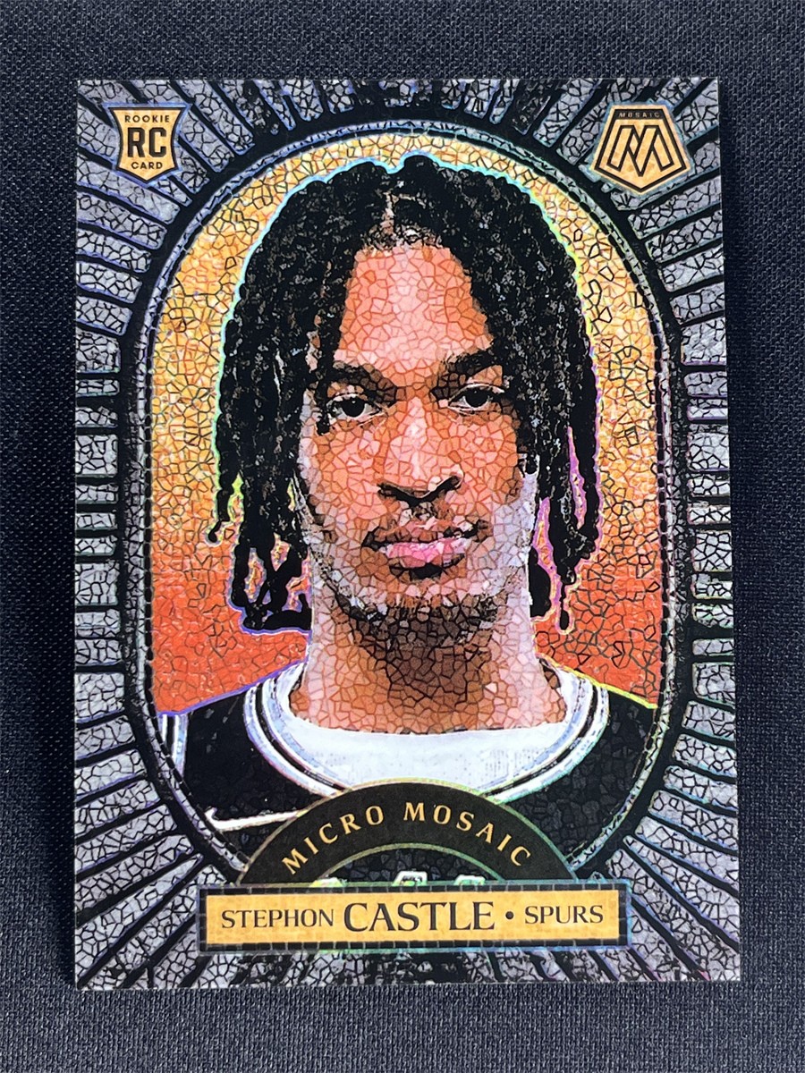 2024-25 Panini Mosaic Stephon Castle #21 Micro Mosaic Rookie RC Case Hit SSP