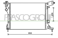 Prasco KüHler WasserküHler MotorküHler FüR Fiat 500L 1.4