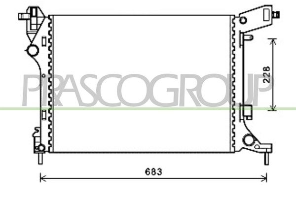 Prasco KüHler WasserküHler MotorküHler FüR Fiat 500L 1.4-image