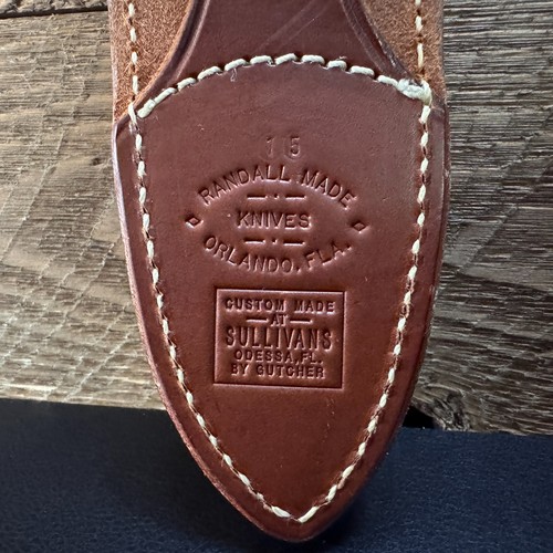 Randall Made Knives HI-RIDE Leather Sheath Model 15 -5-1/2" Knife Custom Gutcher - Picture 6 of 22