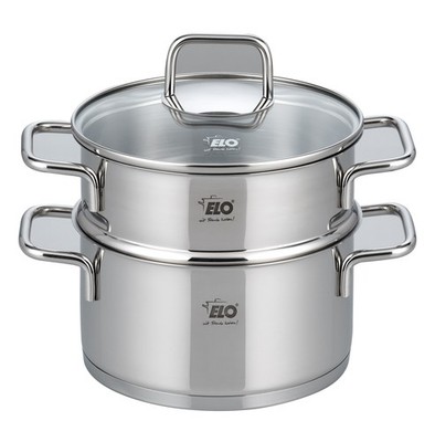 ELO Bio-Dünster mit Glasdeckel 18cm