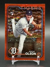2024 Topps Series 1 REESE OLSON Rookie Red Foil /199 Detroit Tigers #308