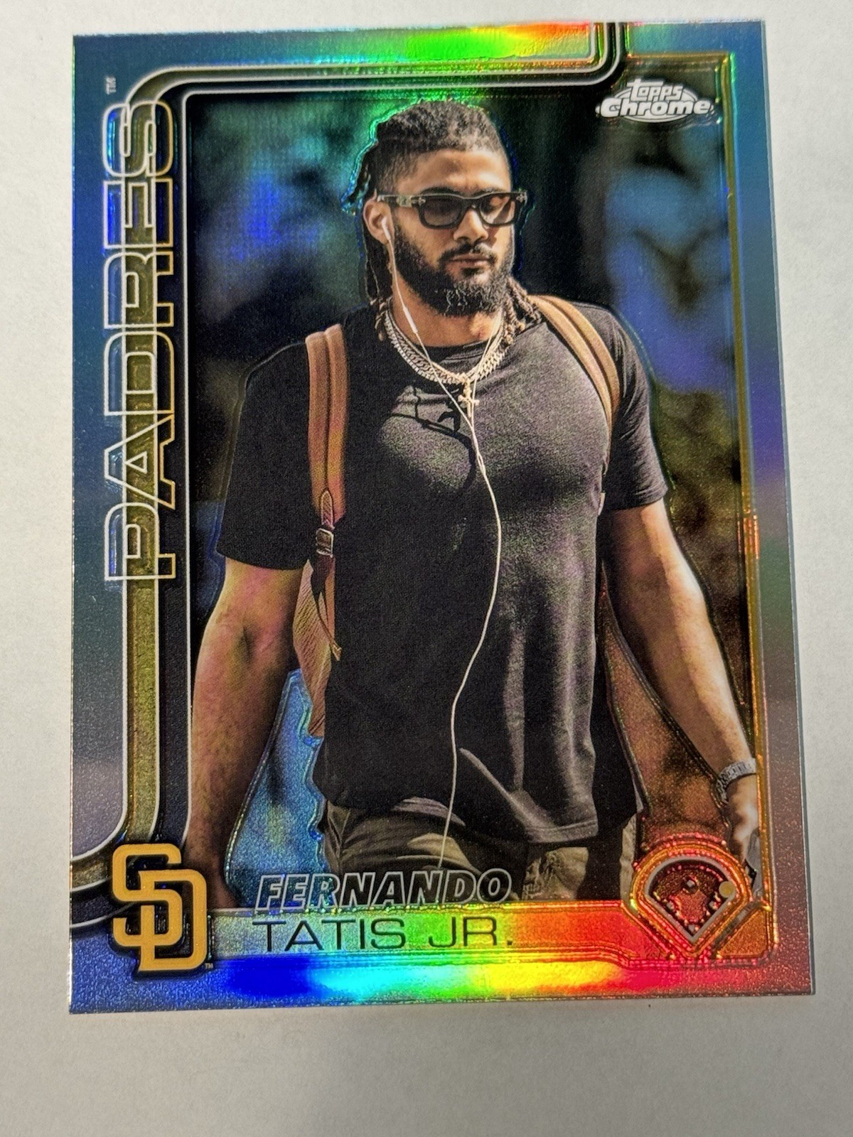 2025 Topps Chrome Fernando Tatis Jr Image Variation SP Refractor Padres #159
