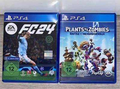 2 PS4 Spiele FC24 PS5 Upgrade + Plants vs Zombies Neighborville