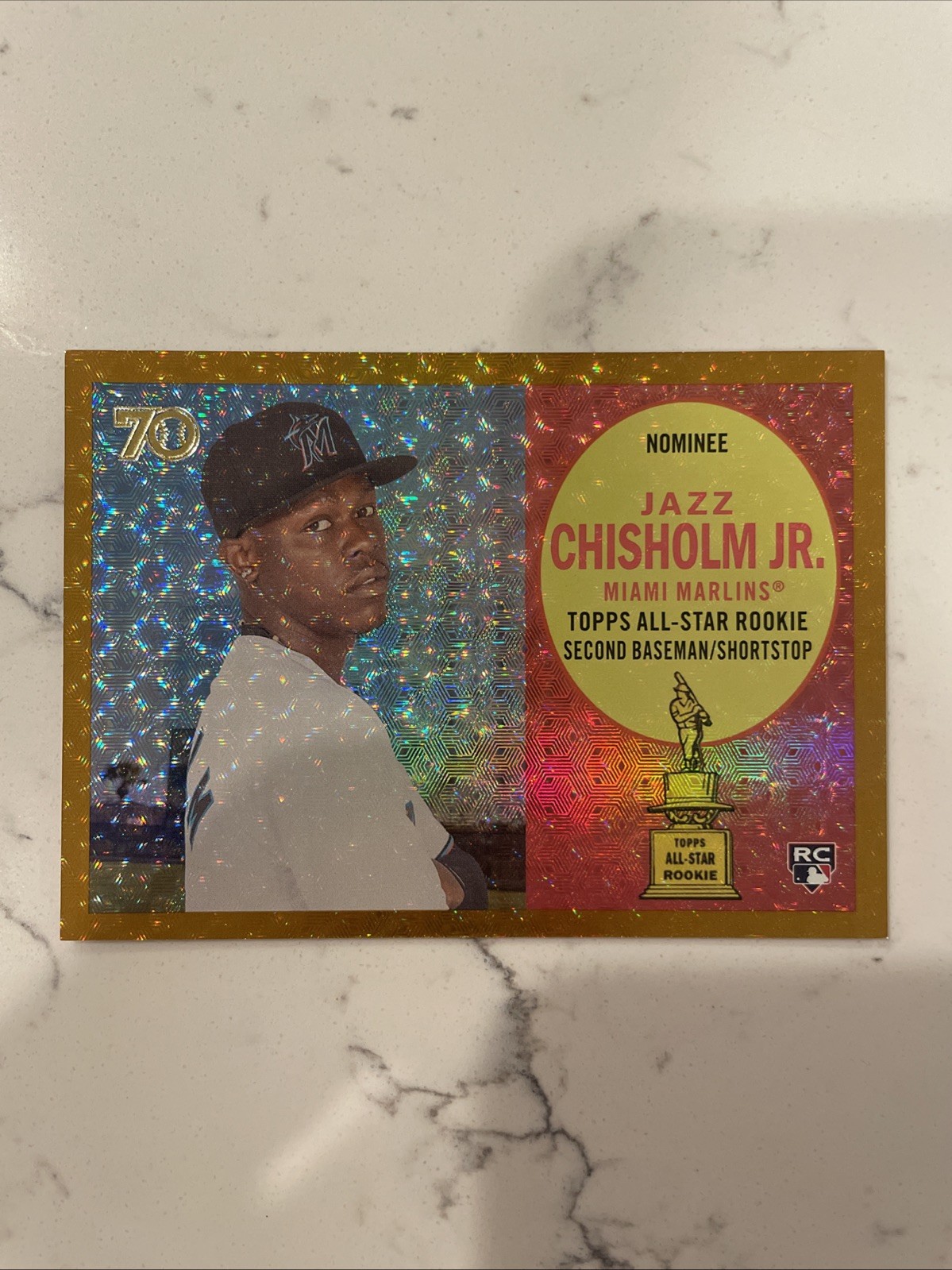 2021 Topps All Star Rookie Cup JAZZ CHISHOLM 1/1 Rookie SUPERFRACTOR FOILFRACTOR view 3