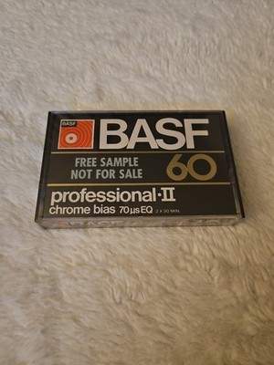 Vintage BASF 60 Professional II Chrome Bias Cassette -Sealed
