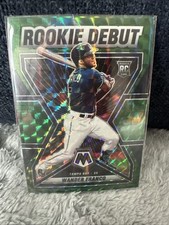 2022 Panini Mosaic Green Prizm Rookie Debut Wander Franco #RD-6 RC Rays