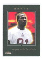 2003 Fleer Avant Anquan Boldin #/699 RC Rookie Card 76 Arizona Cardinals. rookie card picture