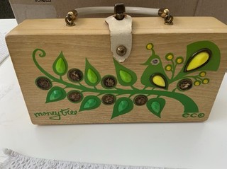 Vintage 1960's Enid Collins of Texas Beaded "Money Tree" Box Bag Purse