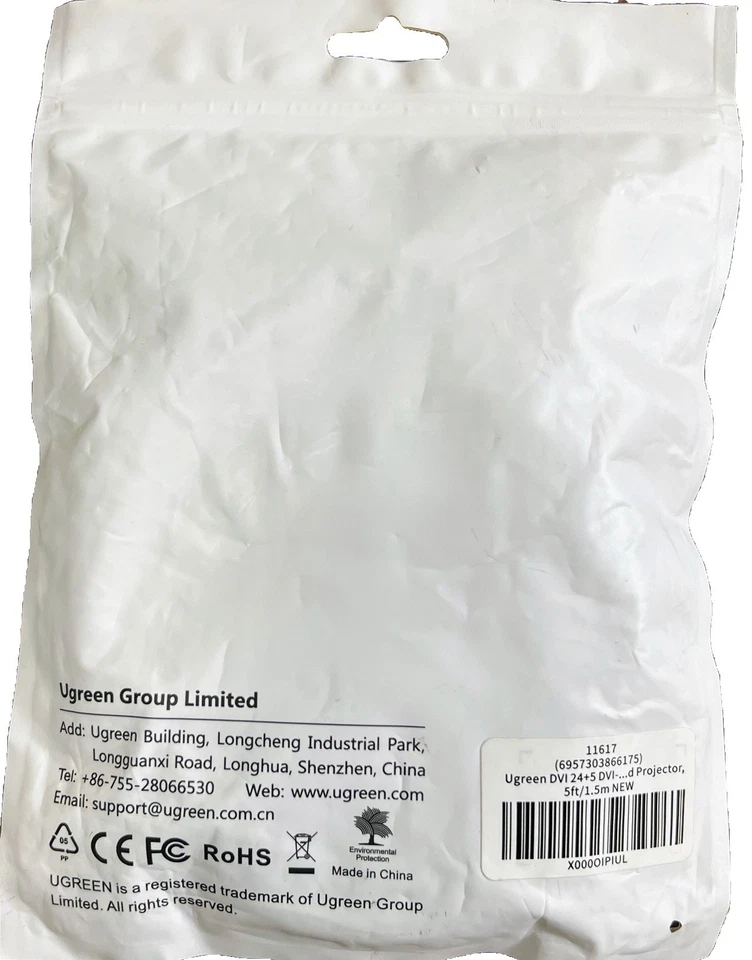 Проектор UGREEN 11617 DVI 24+5DVI d 5 футов/1,5 метра - Изображение 3 из 4