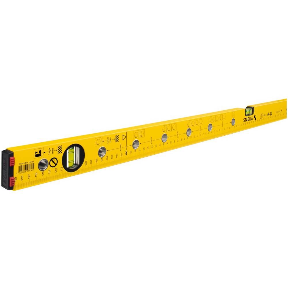 Niveau d'électricien Stabila Type 70 de 120 cm avec précision 0.5 mm/m 16136/1