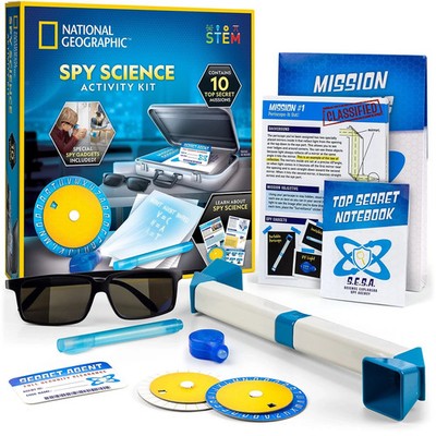 National Geographic Spy Science Kit - Kids Spy Activity Set, Complete 10 Secr...