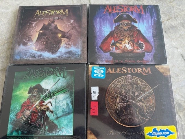 ALESTORM ⚡ 4 DOUBLE CD Lot (Pirate & Power Metal Collection)