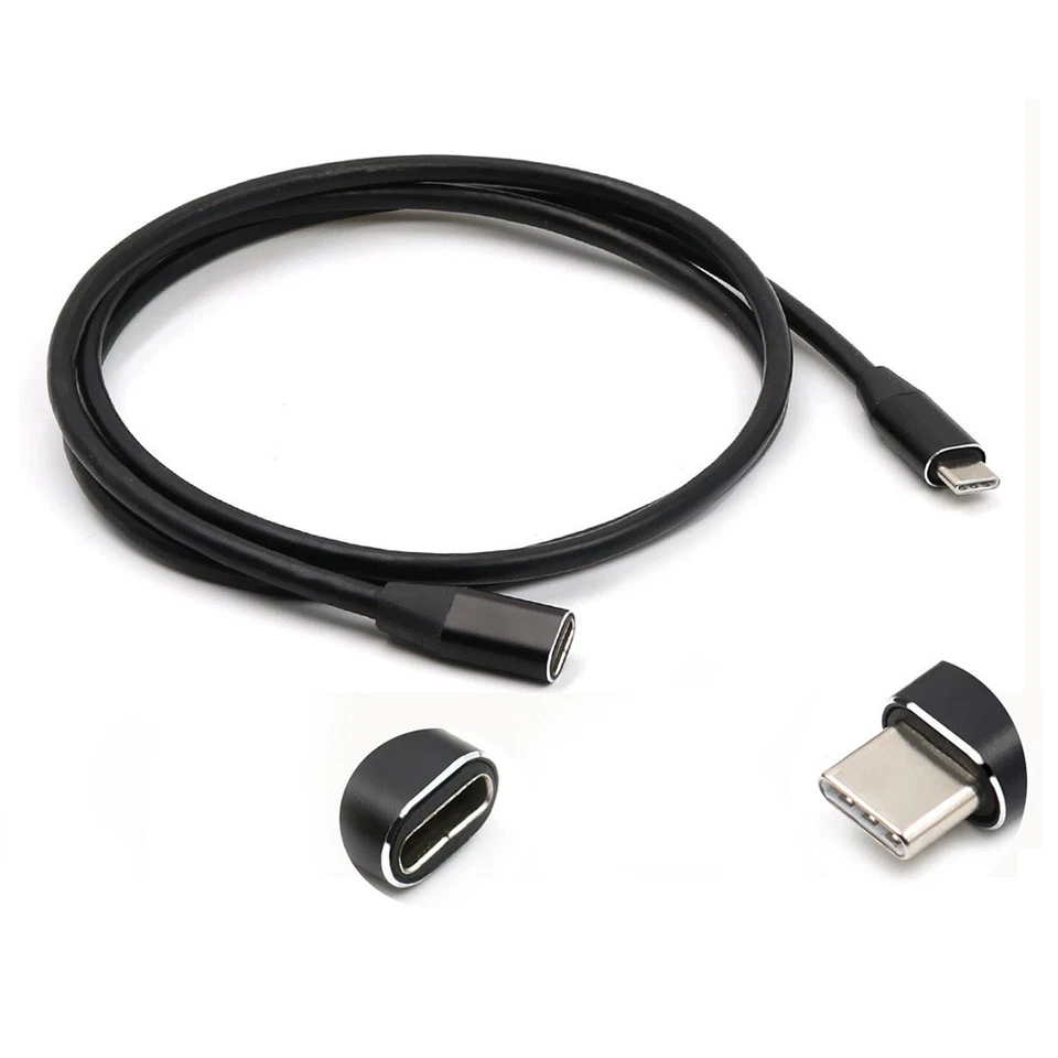1pc 1 mètre d'extension de câble de type C USB 3.1 USB C mâle à femelle - Photo 2/4