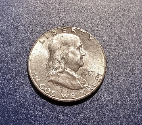 Gem BU 1953-S Franklin Half Dollar
