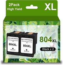 804XL Black Ink Cartridges Remanufactured Ink Cartridge Replacement for HP In...