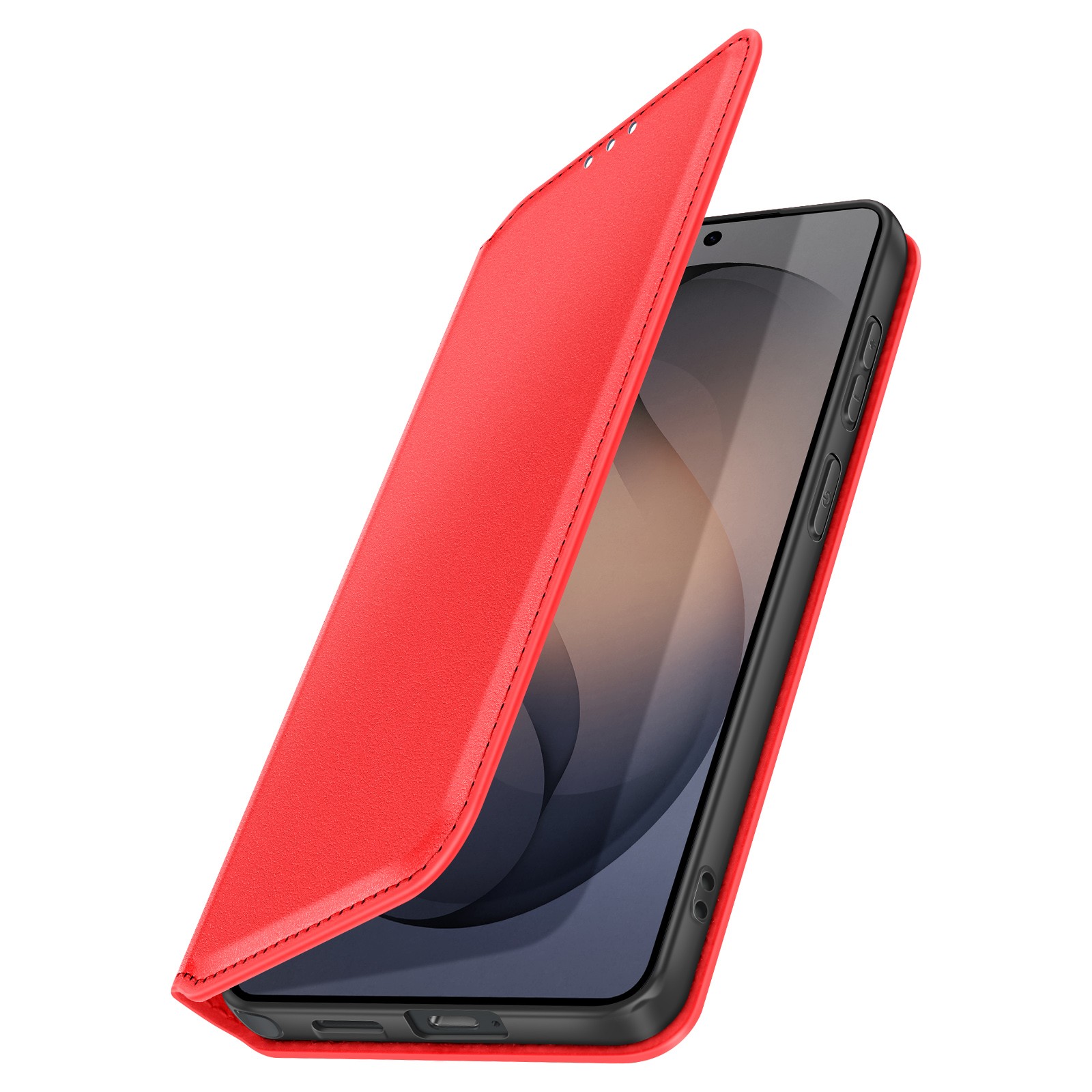 Coque Galaxy S26 Ultra rouge protection écran avec support vidéo