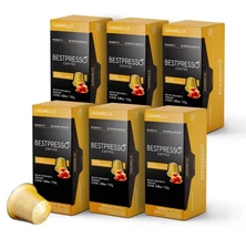 Bestpresso Coffee for Nespresso Machine 120 pods Caramel Blend - MED  Intensity