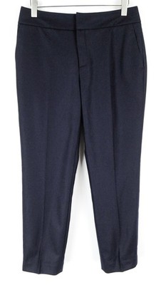 Suistudio Lane Damen Hose UK14R Marineblau Plissiert Wolle Klassisch Kleidung I