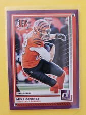 2025 Donruss Football Press Proof Purple #139 Mike Gesicki - Cincinnati Bengals