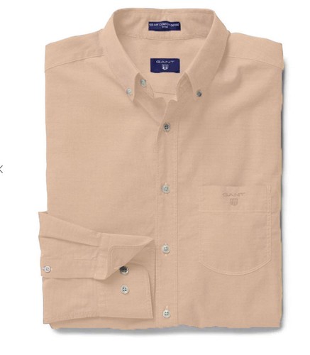 Gant, GANT Carrot Orange Tee-off Comfort Oxford Fitted Button Down Shirt 362232 Size M