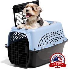 Jaulas para perros peque os y gatos, perrera de pl stico de dos puertas 24" NEW