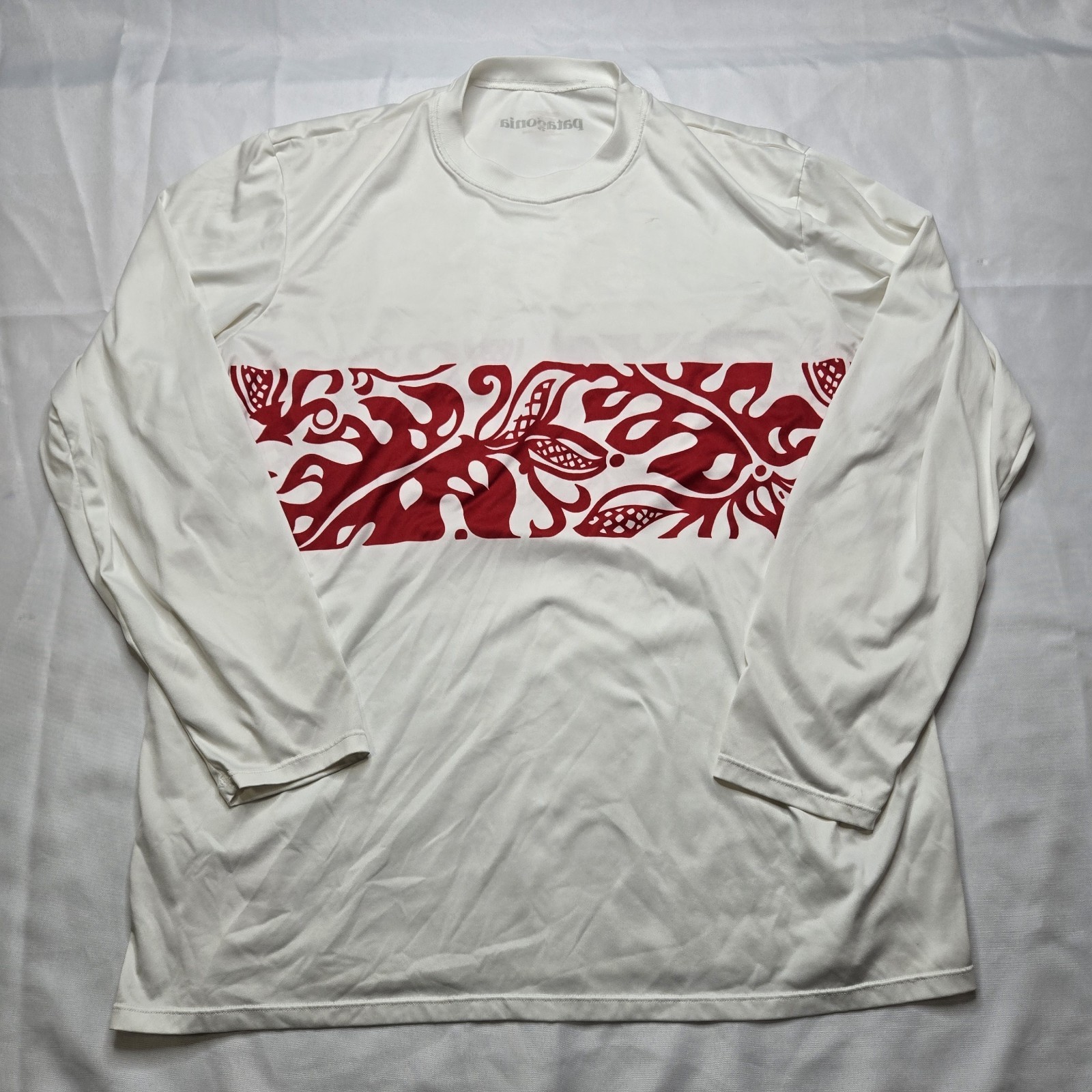 VTG Patagonia Sun Shirt XXL USA Made Tropical Graphic Pataloha Silkweight 90s LS thumbnail 5