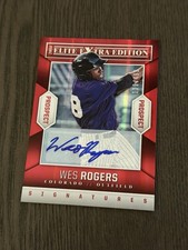 2014 Panini Elite Extra Edition Prospects Autographs /499 #86 WES ROGERS Auto