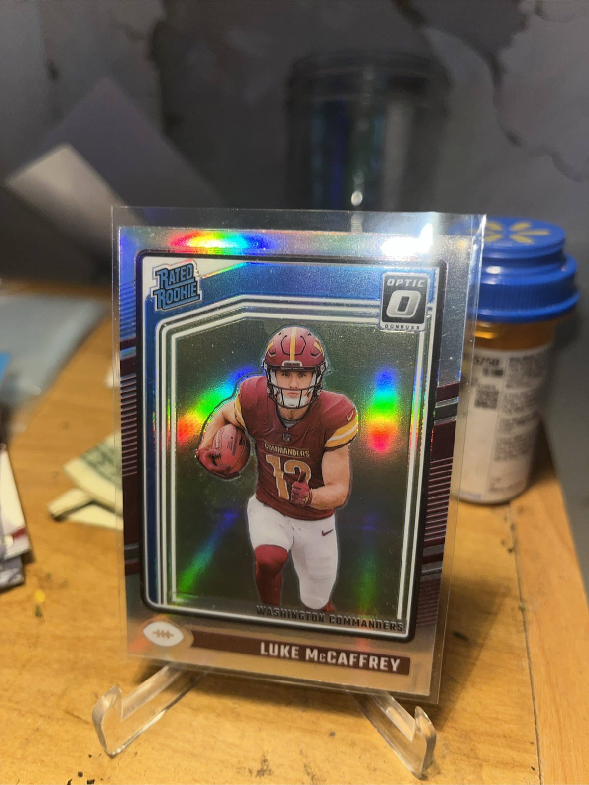2024 Panini Donruss Optic - Rated Rookie Luke McCaffrey #268 Holo RC