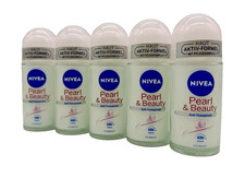5x NIVEA Deo - Pearl & Beauty - Deoroller - 48H Schutz - Antitranspirant 5x 50ml