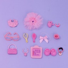 15 pcs LPS Accessories For Mini Pet Shop Toys Handbag Bow Shoes Collar Kid Gift