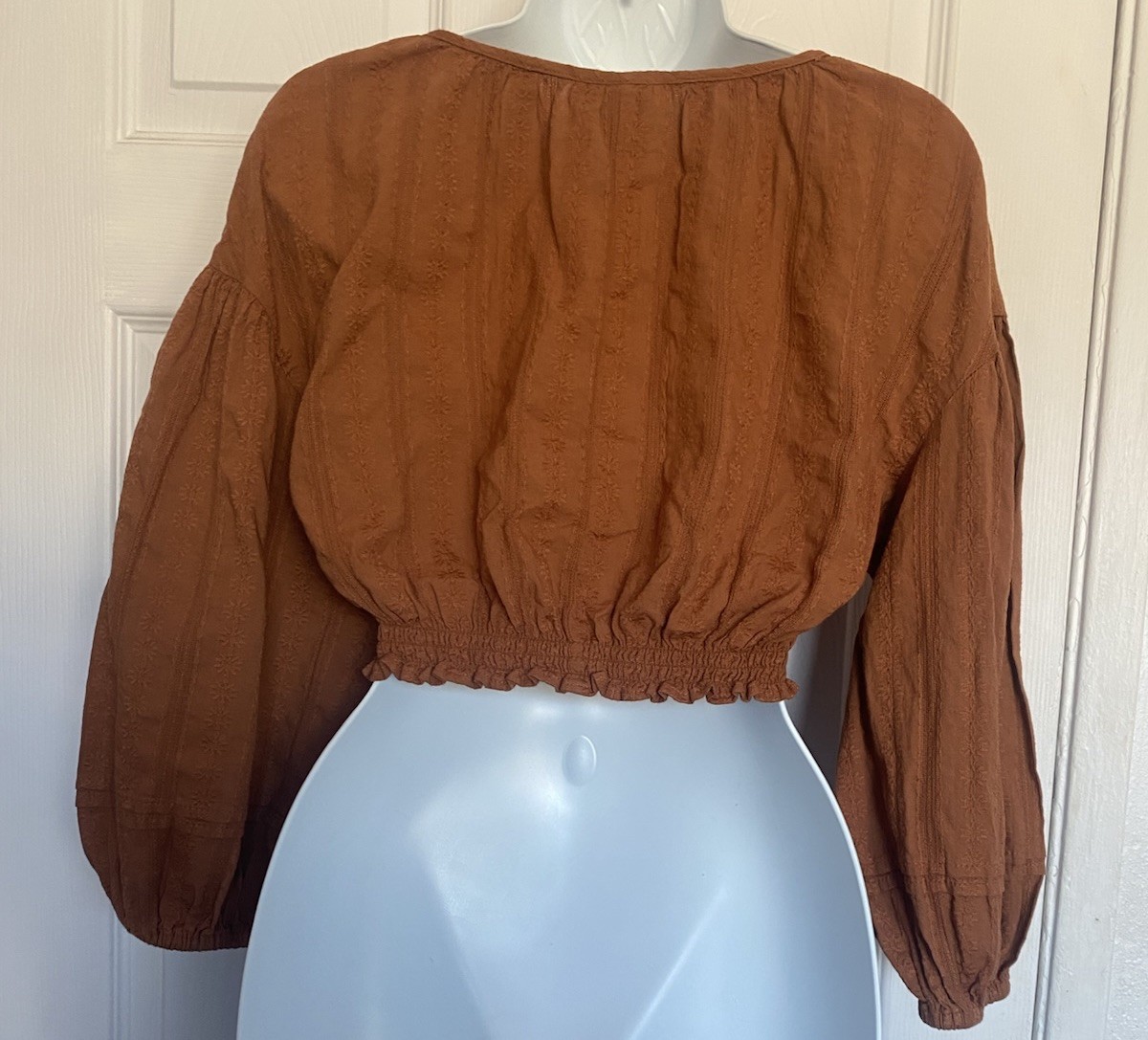 Women’s Universal Thread Cropped Orange Brown Lon… - image 6