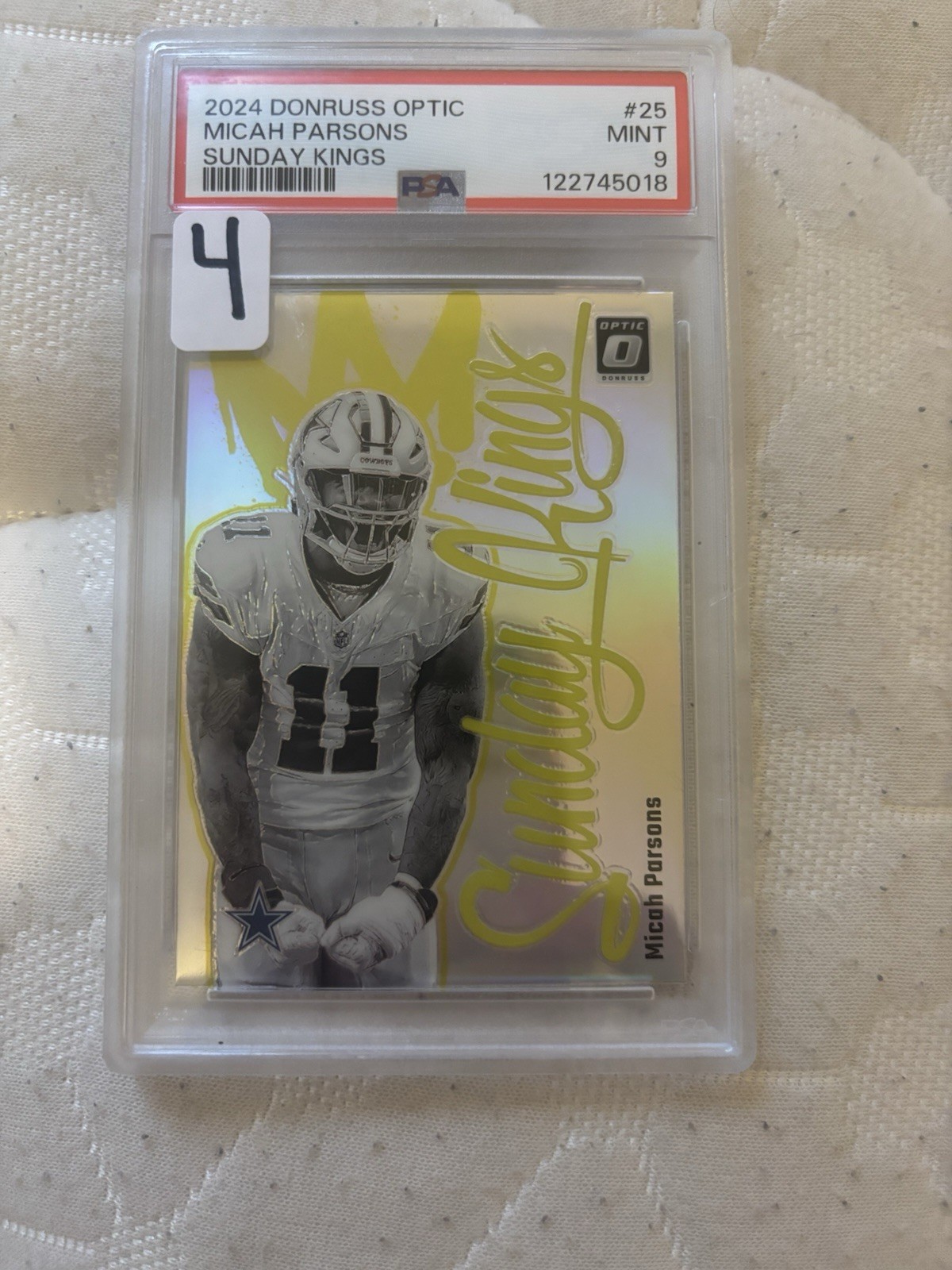 2024 Panini Donruss Optic - Sunday Kings Micah Parsons #25