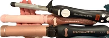 BeachWaver S.75 Black Ceramic B1.25 Pink Glitter B1.5 Midnight Rose Bundle of 3